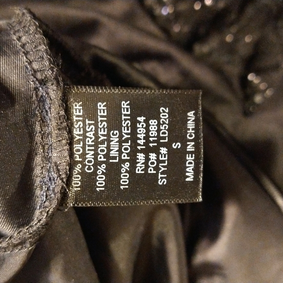 Plunge V line Sexy Black Luxxel Dress Size Small - Picture 8 of 8